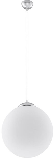 Sollux SL.0264 - Luster na lanku UGO 1xE27/15W/230V priemer 30 cm biela/lesklý chróm