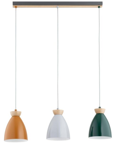 Závesný luster GALIA 3xE27/15W/230V pestrofarebný