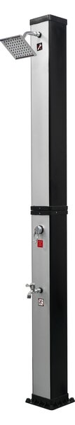 Furnigo Solárna sprcha Square 40 L - strieborná