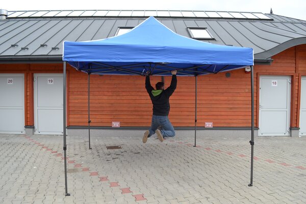 JAKS Nožnicový stan profi 3 x 4,5 m červený