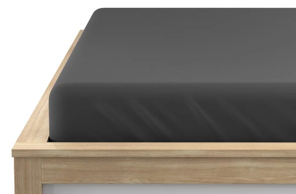 Jersey plachta BASIC tmavo sivá 90 x 200 cm