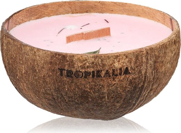 Tropicandle Frozen Cranberry vonná sviečka s dreveným knotom 350 ml