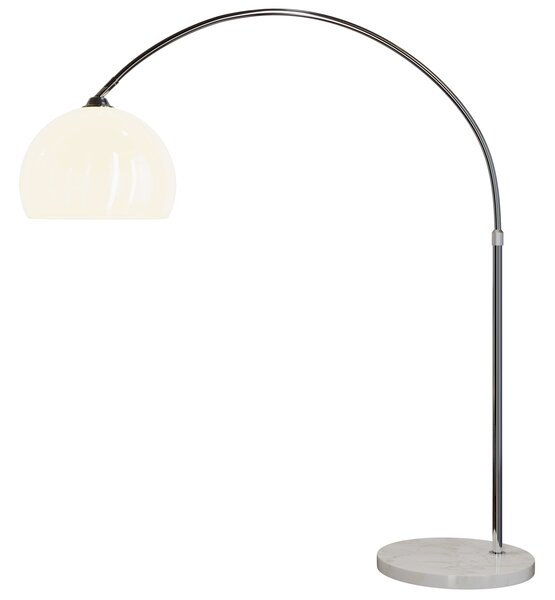 Dizajnová oblúková stojanová lampa s mramorovou základňou - nastaviteľná 190 - 200 cm