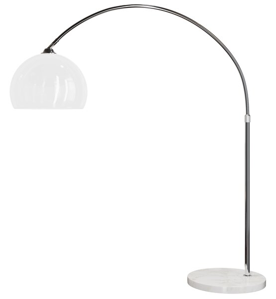 Dizajnová oblúková stojanová lampa s mramorovou základňou - nastaviteľná 190 - 200 cm
