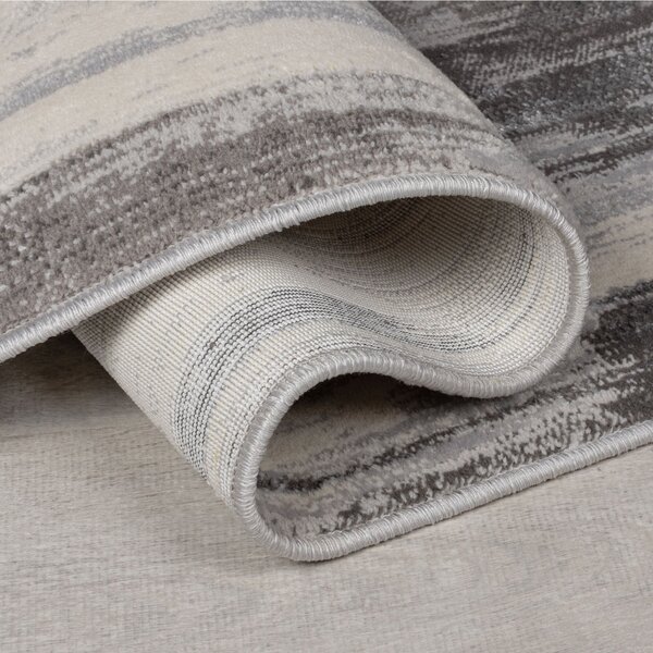 Flair Rugs, Kusový koberec Eris Gleam Silver, 80x150, šedá, obývacia izba
