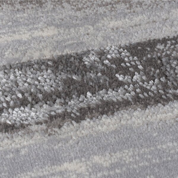 Flair Rugs, Kusový koberec Eris Gleam Silver, 80x150, šedá, obývacia izba