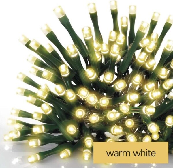 LED Vianočná vonkajšia reťaz 600xLED/8 módov 15m IP44 teplá biela