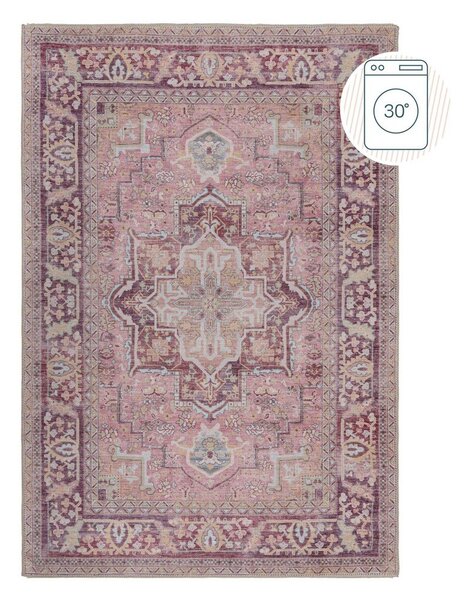 Svetločervený umývateľný koberec s prímesou recyklovaných vlákien 160x230 cm Windsor – Flair Rugs