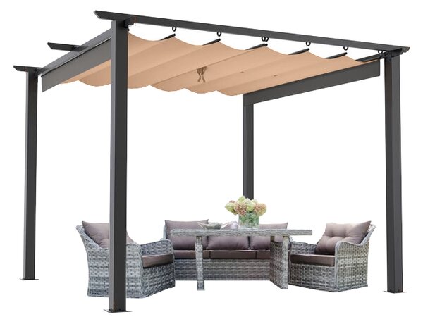 JAKS Záhradný altánok pergola 3 x 3 m Farebné varianty: šedá