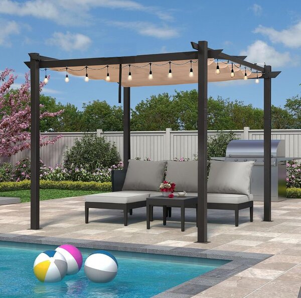 JAKS Záhradný altánok pergola 3 x 3 m Farebné varianty: šedá