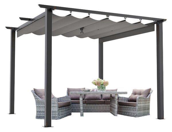 JAKS Záhradný altánok pergola 3 x 3 m Farebné varianty: šedá