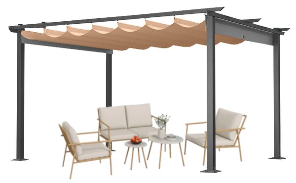 JAKS Záhradný altánok pergola 4 x 3 m Farebné varianty: šedá
