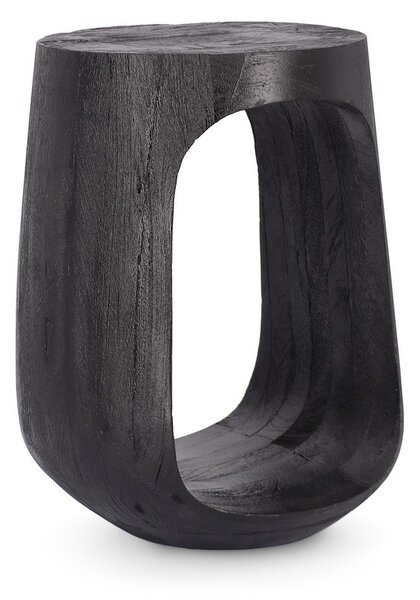 LOPEZ čierny konferenčný stolík D33cm