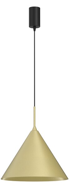 Závesné svietidlo Capital, 1x zlaté kovové tienidlo, (fi 32cm), b