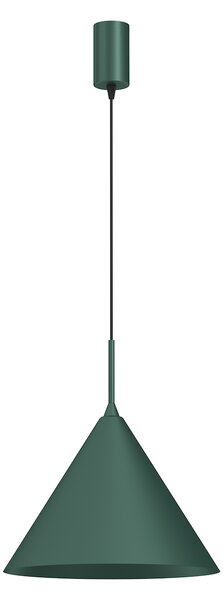 Závesné svietidlo Capital, 1x zelené kovové tienidlo, (fi 32cm), gr
