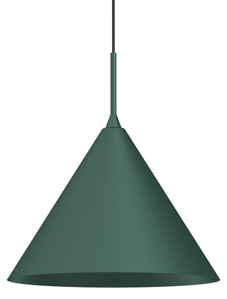 Závesné svietidlo Capital, 1x zelené kovové tienidlo, (fi 32cm), gr