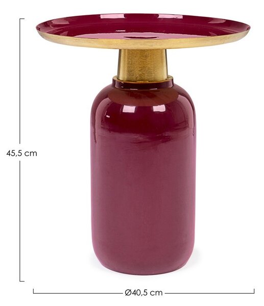 NALIMA BURGUNDY konferenčný stolík D40.5cm