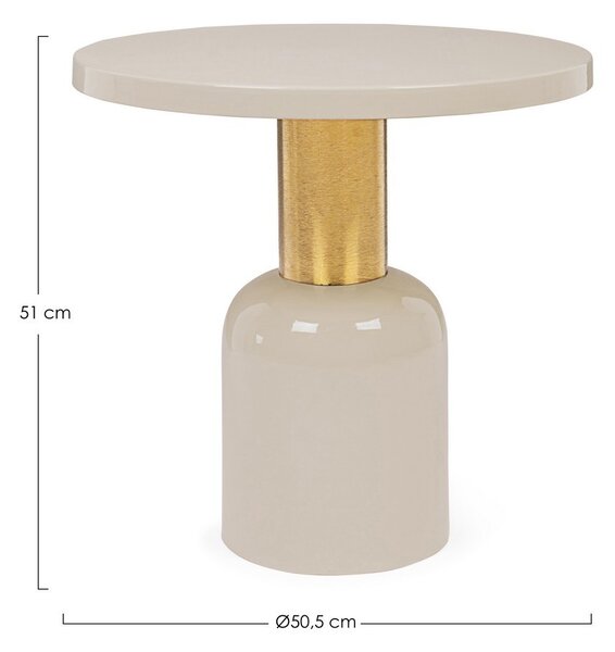 NALIMA CREAM konferenčný stolík D50.5cm