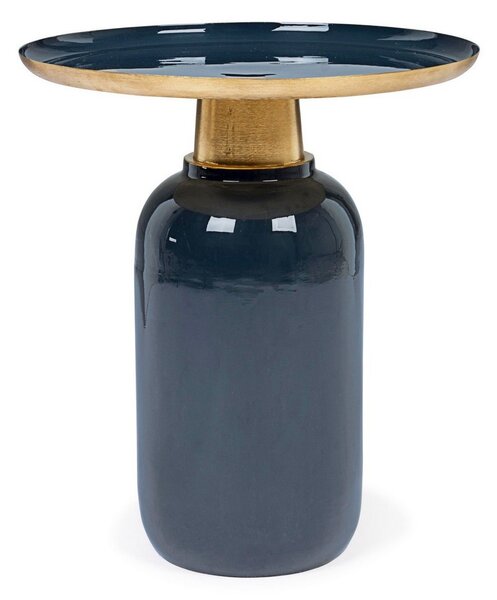 NALIMA modrý konferenčný stolík D40.5cm