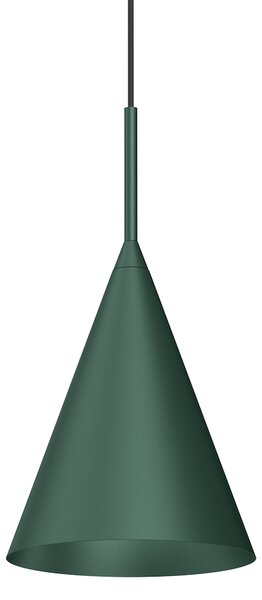 Závesné svietidlo Capital, 1x zelené kovové tienidlo, (fi 17cm), gr