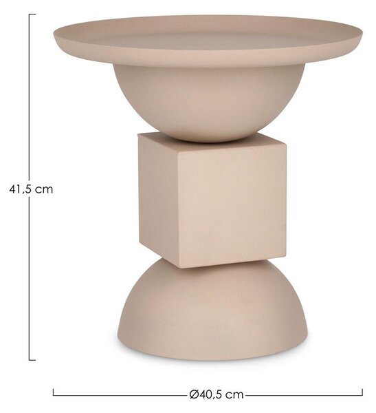 ALKA béžový konferenčný stolík D40.5cm