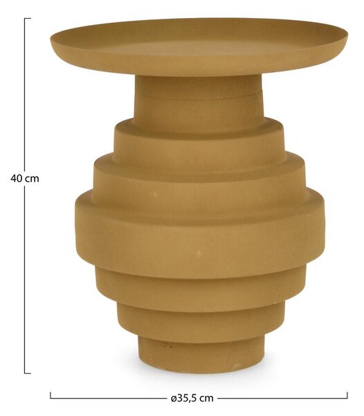 AMBA MUSTARD konferenčný stolík D35.5cm