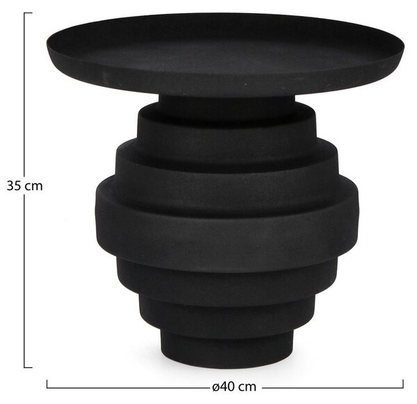AMBA čierny konferenčný stolík D40cm
