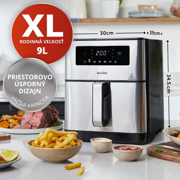 Teplovzdušná fritéza Breville HALO XL 9 L DIGITAL VDF131X
