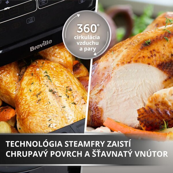 Teplovzdušná fritéza Breville HALO STEAM VDF133X, 7 L