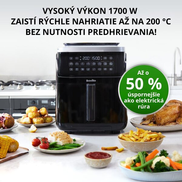 Teplovzdušná fritéza Breville HALO STEAM VDF133X, 7 L