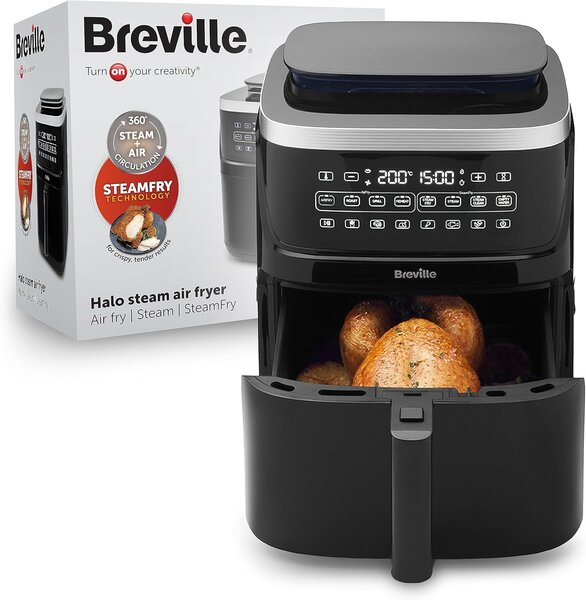 Teplovzdušná fritéza Breville HALO STEAM VDF133X, 7 L