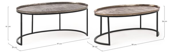 2SET AMIRA OVAL konferenčný stolík