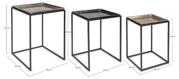 3SET AMIRA SQUARE konferenčný stolík
