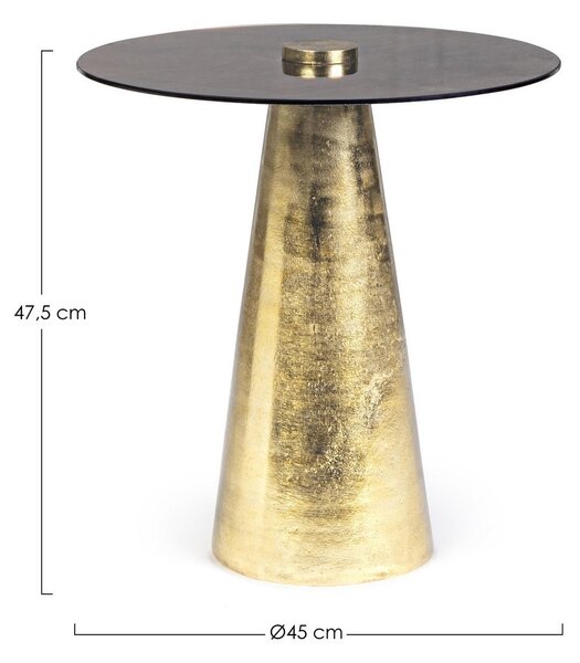 DINPAL BRASS konferenčný stolík D45cm