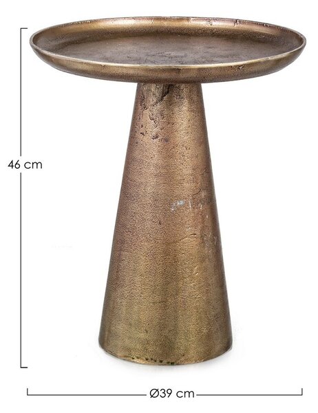 KULVIR BRASS konferenčný stolík D39cm