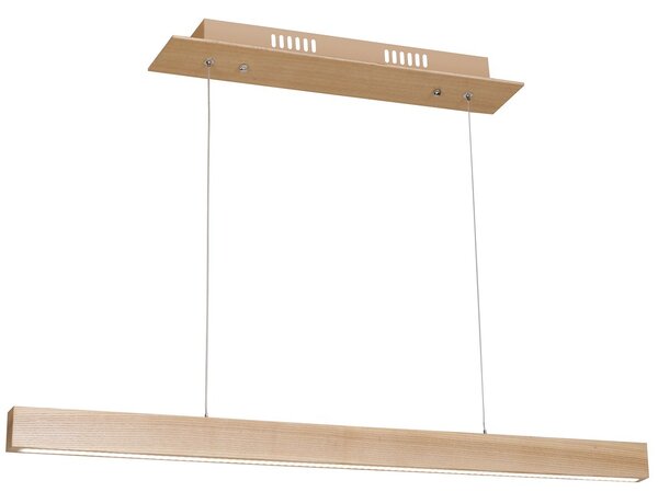 Závesné LED svietidlo Timber, 1x LED 18w, 3000k, drevo