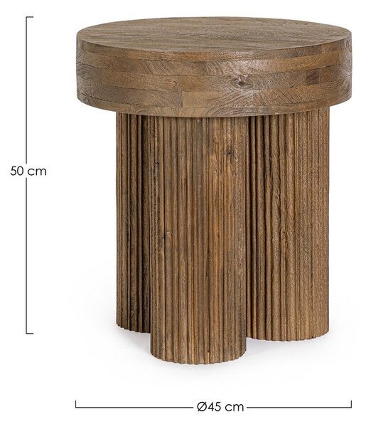 DACCA hnedý konferenčný stolík D45cm