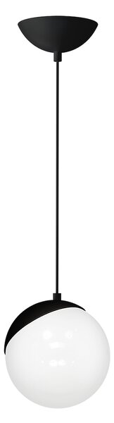 Závesné svietidlo Sfera, 1x biele sklenené tienidlo, b