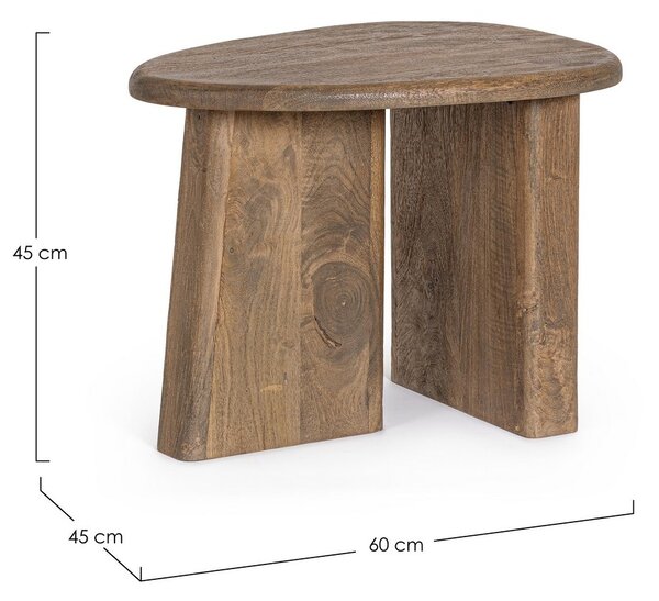 ZACATECAS hnedý konferenčný stolík 60x45cm