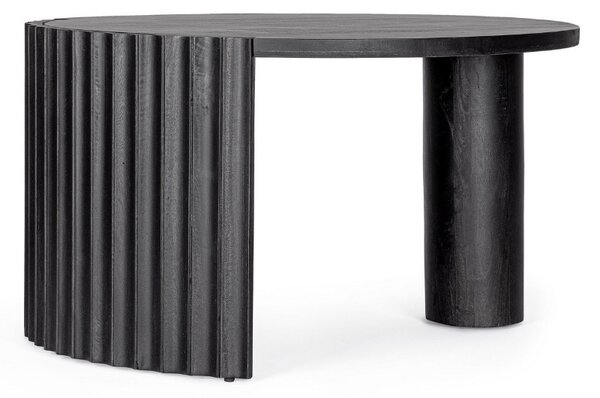 ORISSA čierny konferenčný stolík D80cm