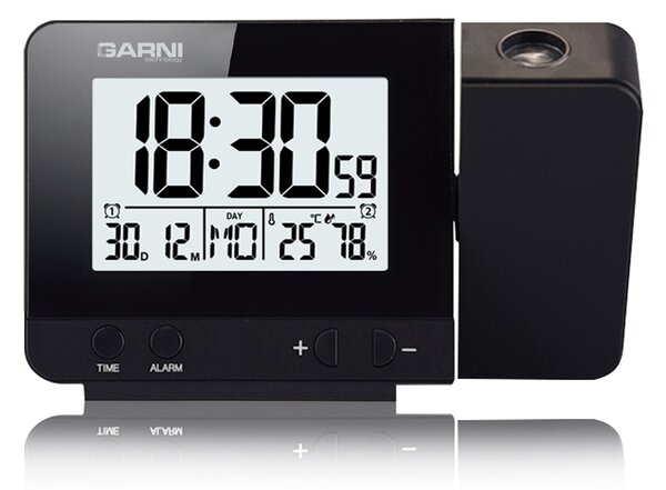 GARNI technology Digitálny budík s projekciou času a vnútornej teploty GARNI 140
