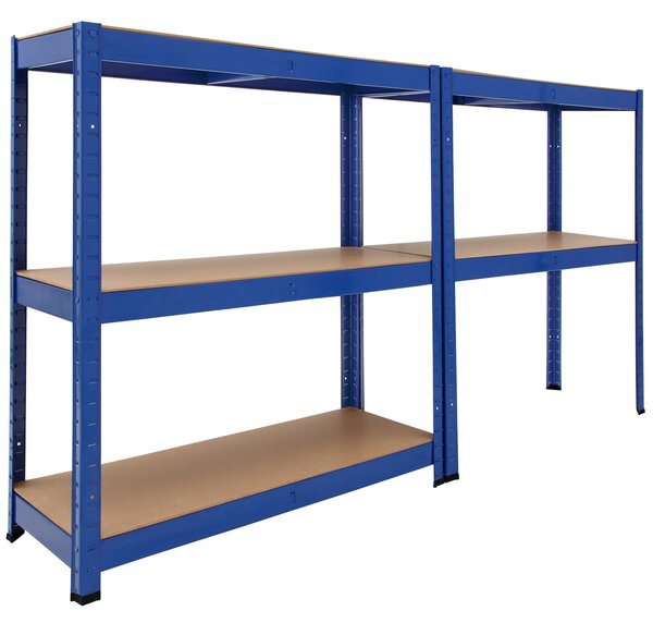 Regál 180x90x40 cm - modrý