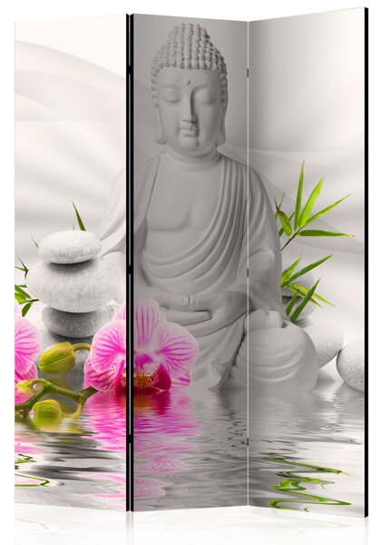Artgeist Paraván - Buddha and Orchids [Room Dividers]