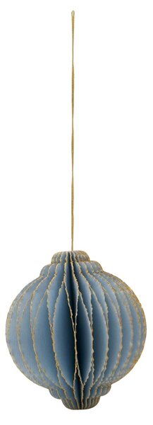 Papierové vianočné ozdoby Alsta Light Blue Ø 8 cm – set 4 ks