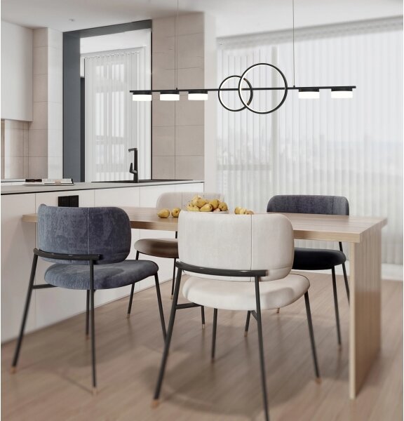 Wofi 7030-702 - LED Stmievateľný luster na lanku MESSINA LED/57W/230V čierna
