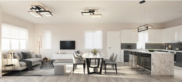 Wofi 7022-306- LED Stmievateľný luster na lanku MATERA LED/30W/230V čierna/hnedá