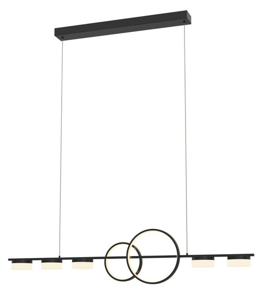 Wofi 7030-702 - LED Stmievateľný luster na lanku MESSINA LED/57W/230V čierna