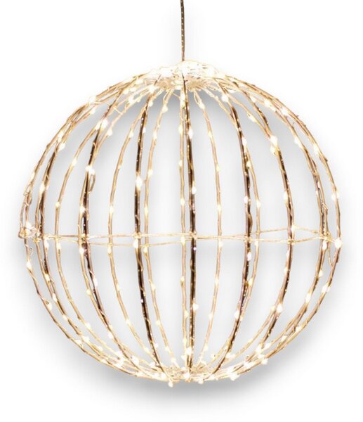ACA Lighting LED vianočné 3D guľa, priemer 20 cm, 100 LED, 230V, IP44