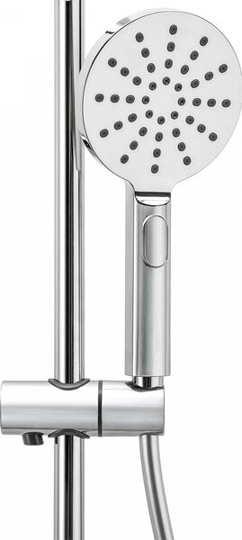 Erga Dubaj, sprchový set s batériou a hlavovou sprchou 23 cm, chrómová, ERG-YKA-BP.DUBAJ23-CHR