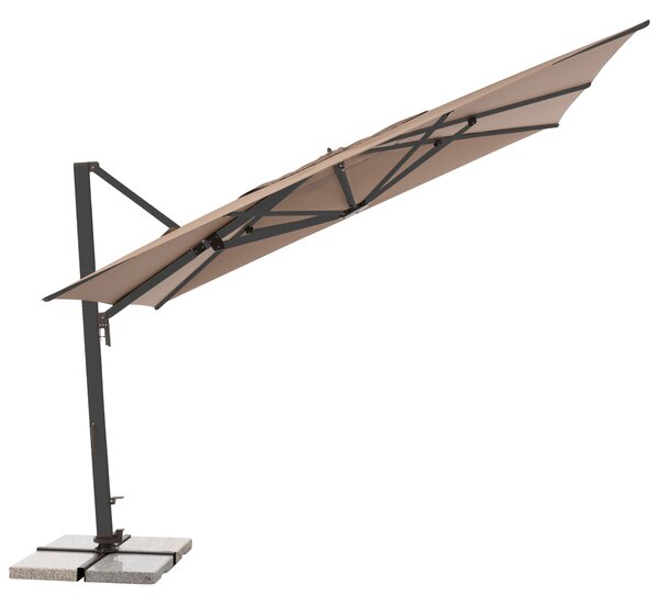 Doppler ALU XL ULTRA 4x3 m - výkyvný záhradný slnečník s bočnou tyčou